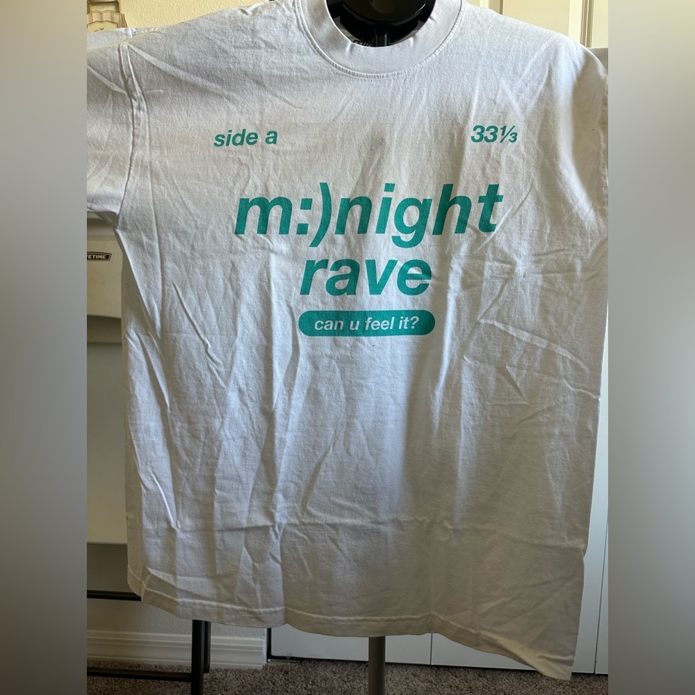 A$AP ROCKY - MIDNIGHT RAVE - White Tee-Shirt - New Without Tags!!!